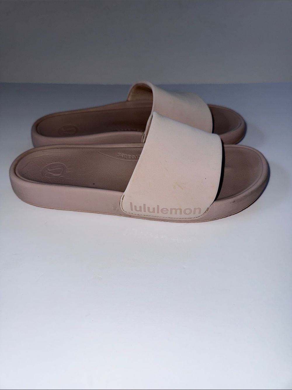 lululemon athletica Blush Pink Slide Sandals